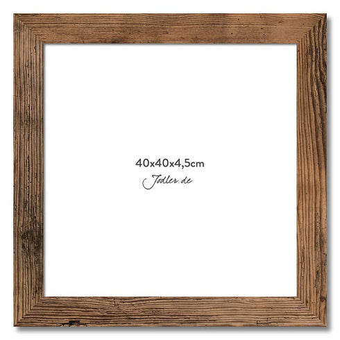 Altholzbilderrahmen 40x40|4,5cm